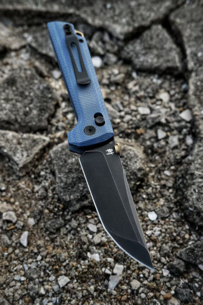 2406-BLMCT-D2BK Crossbar Lock Knife D2 Steel Japanese-style tactical folding knife