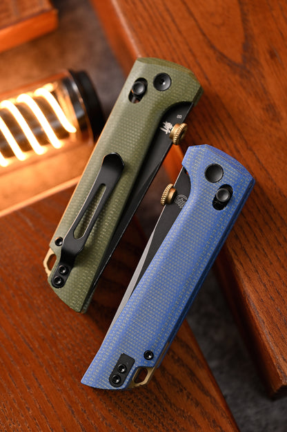 2406-BLMCT-D2BK Crossbar Lock Knife D2 Steel Japanese-style tactical folding knife