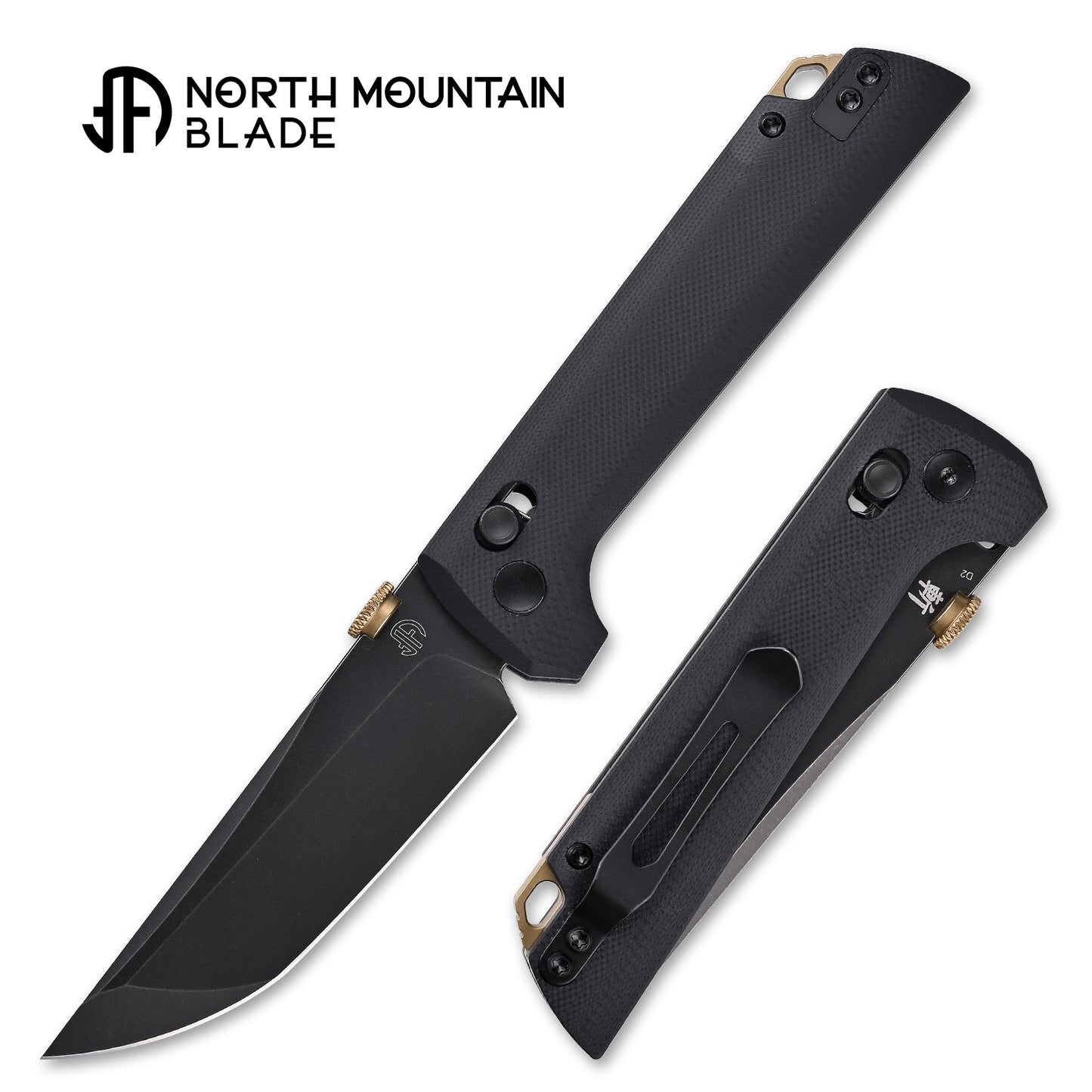 2406-BK-D2BK Crossbar Lock Knife D2 Steel Japanese-style tactical folding knife