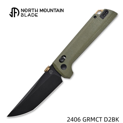 2406-GRMCT-D2BK Crossbar Lock Knife D2 Steel Japanese-style tactical folding knife