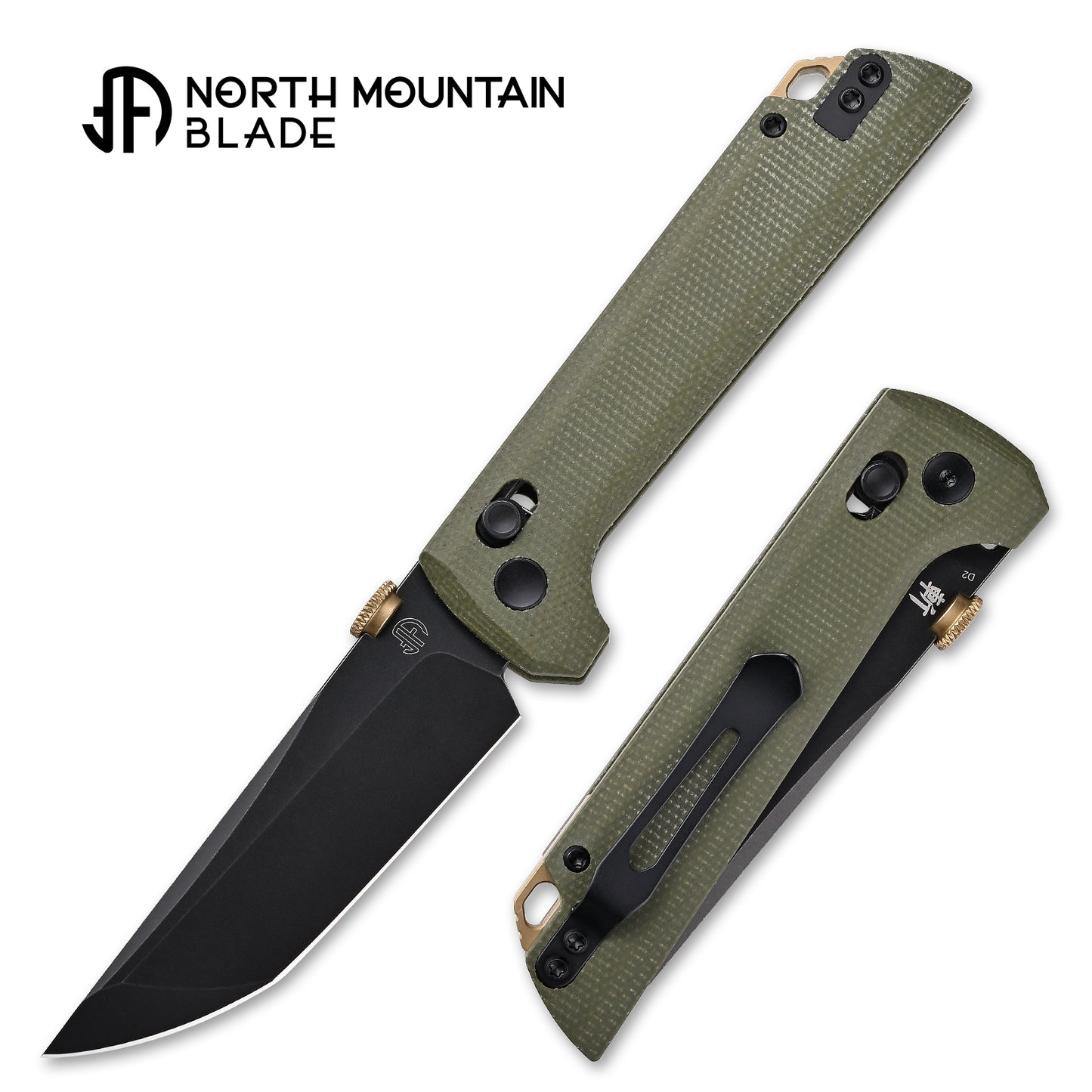 2406-GRMCT-D2BK Crossbar Lock Knife D2 Steel Japanese-style tactical folding knife