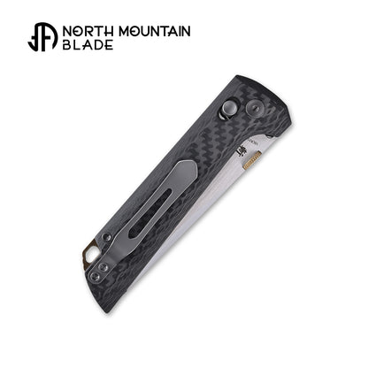 2418-CF-5 Crossbar Lock  5-Layer Copper Steel 3.5" Blade Japanese-style tactical folding knife