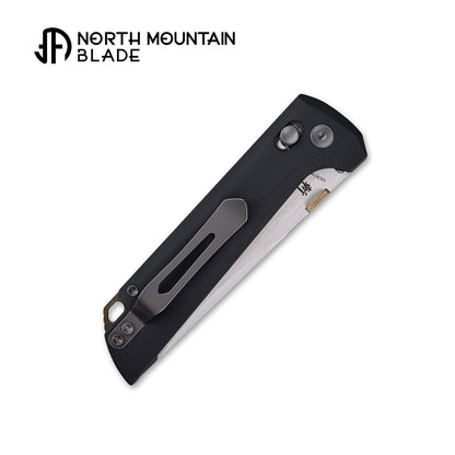 2418-BK-5  Crossbar Lock  5-Layer Copper Steel 3.5" Blade Japanese-style tactical folding knife
