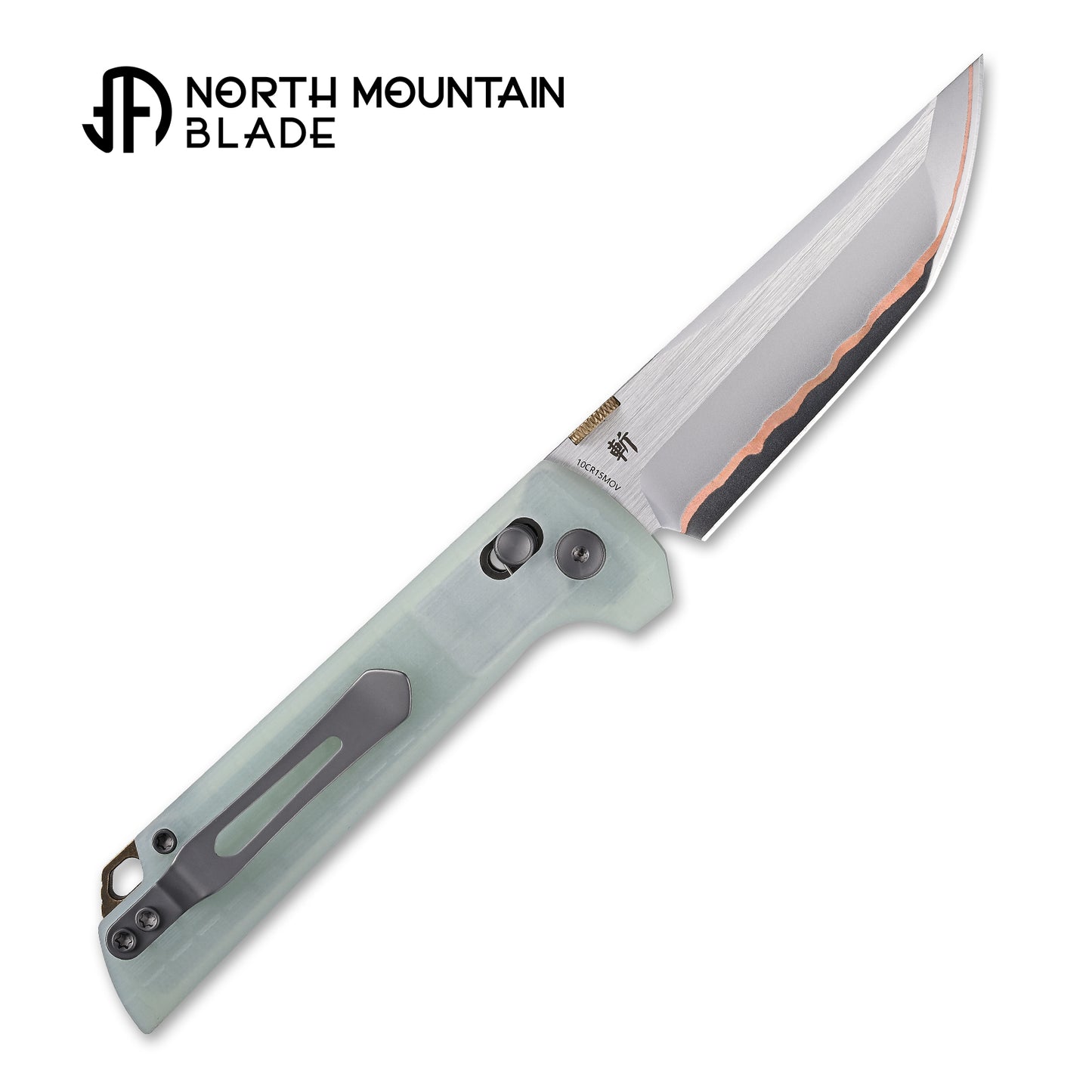 2418-JD-G-5 Crossbar Lock  5-Layer Copper Steel 3.5" Blade Japanese-style tactical folding knife
