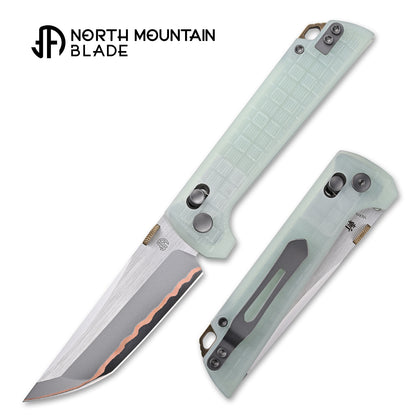 2418-JD-G-5 Crossbar Lock  5-Layer Copper Steel 3.5" Blade Japanese-style tactical folding knife