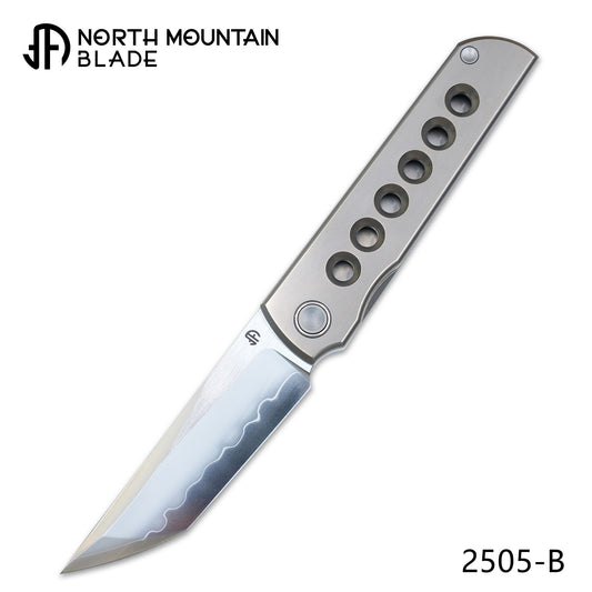 Chop Classic 2505-B-Ti Hole SLD Steel Front Flipper Ti Clip