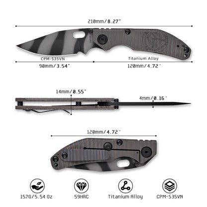 Tiger Stripe – BBNM NorthMountainBlade 2521 Bowie