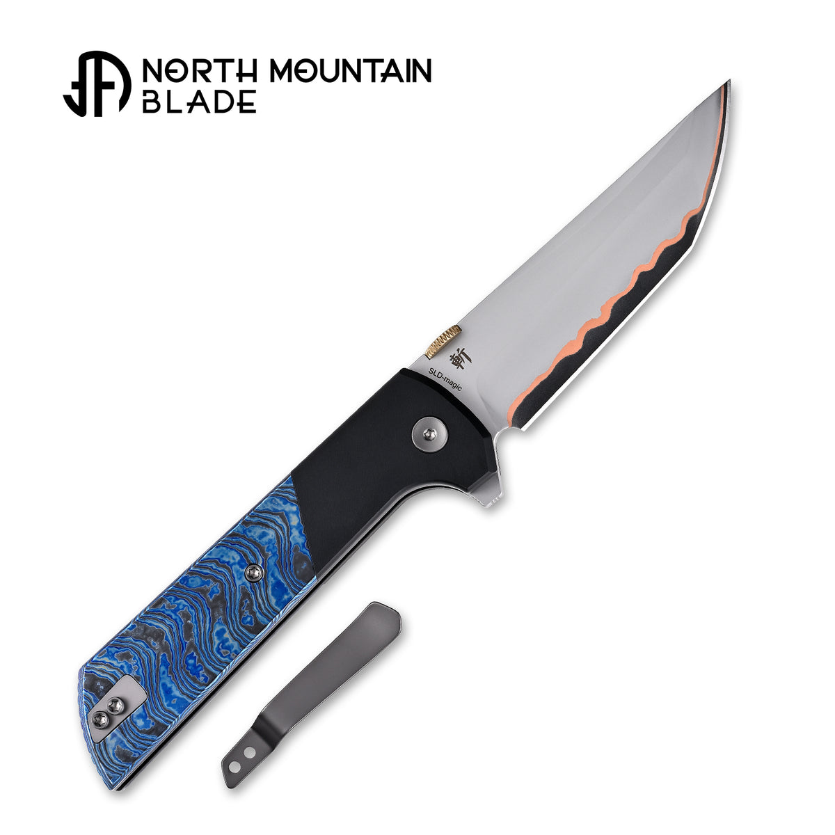 2407-ZRDM-5 Zirconium & Titanium Damascus Edition