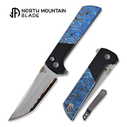 2407-ZRDM-5 Zirconium & Titanium Damascus Edition