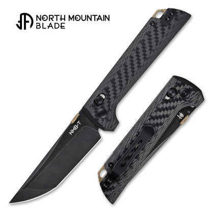 2406-CF-D2BK Crossbar Lock Knife D2 Steel Japanese-style tactical folding knife