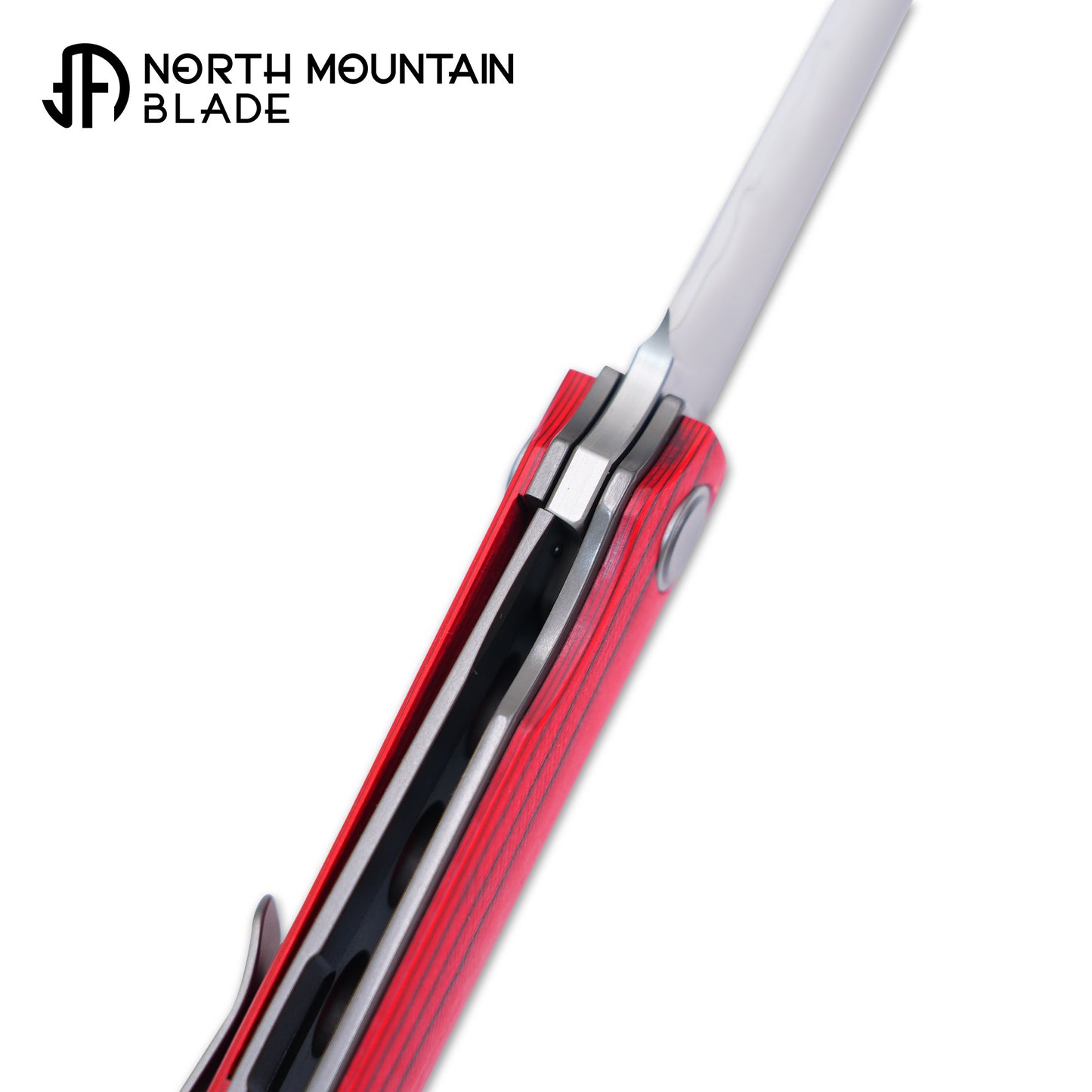 2412-RDQCF CHOP 4 Front Flipper Folding Knife, Quartz Carbon Fiber, SLD San Mai Steel, Japanese-Style Tanto