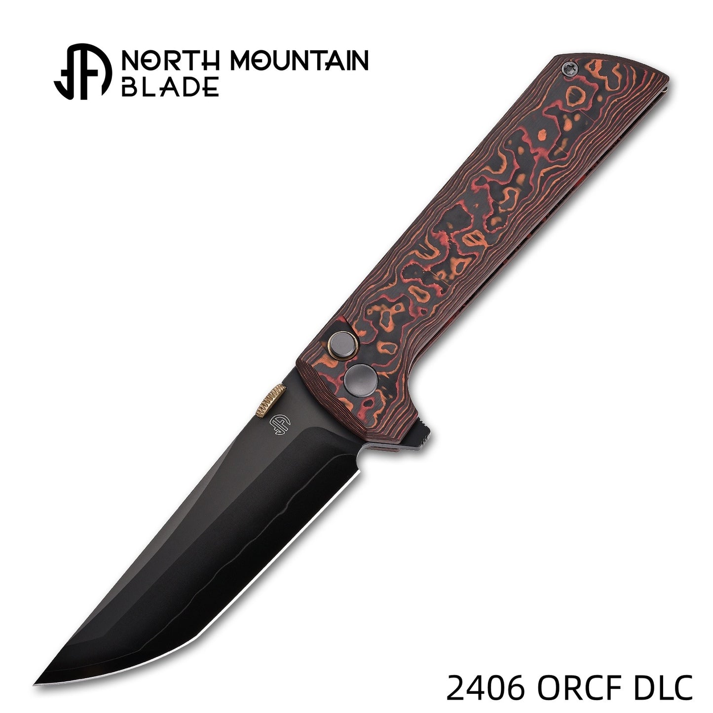 2406-ORCF-DLC  Chop2 Red Ceramic Carbon Fiber New .45-style thumb disc