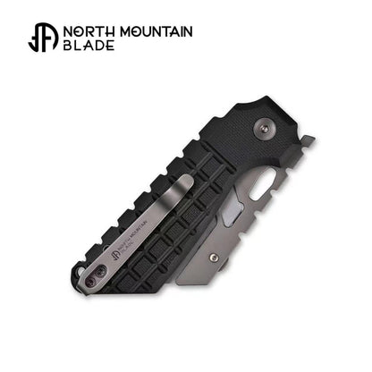 North Mountain Blade The Gripper 2537-BK – Button Lock Utility Knife Black