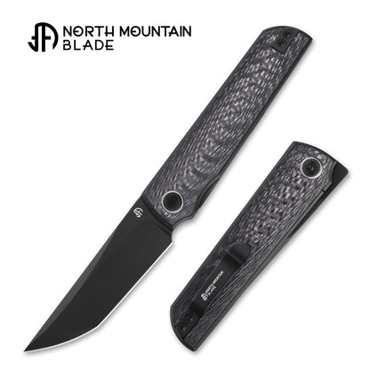 2412-CF-PVD Pocket Katana Front Flipper 3.3" 14C28N