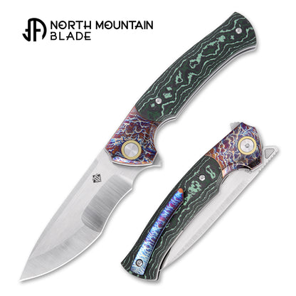2608-GR North Mountain Blade × T.C. Blades Limited Collaboration — "COUYON" Folding Knife