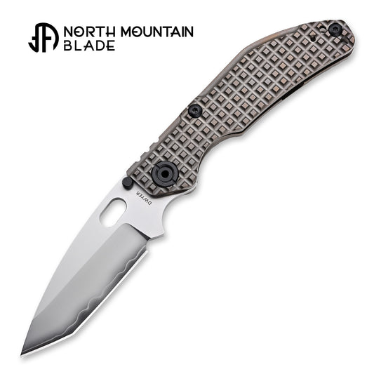 BBNM Tanto Grid Titanium Handle Champagne