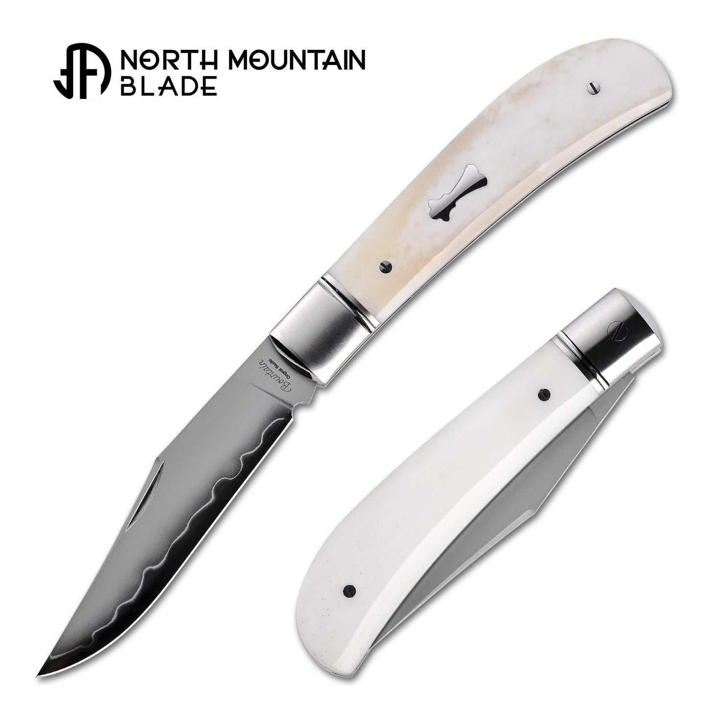 2531-CB Thin Classic Lanny Gentleman Pocket Knife Natural Bone Handle