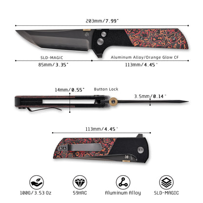2407-ORCF-DLC 3.5" Flame CF