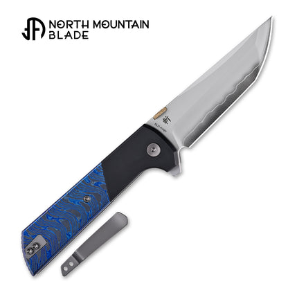 2407-ZRDM Zirconium & Titanium Damascus Edition