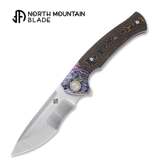 2608-GDCF North Mountain Blade × T.C. Blades Limited Collaboration — "COUYON" Folding Knife