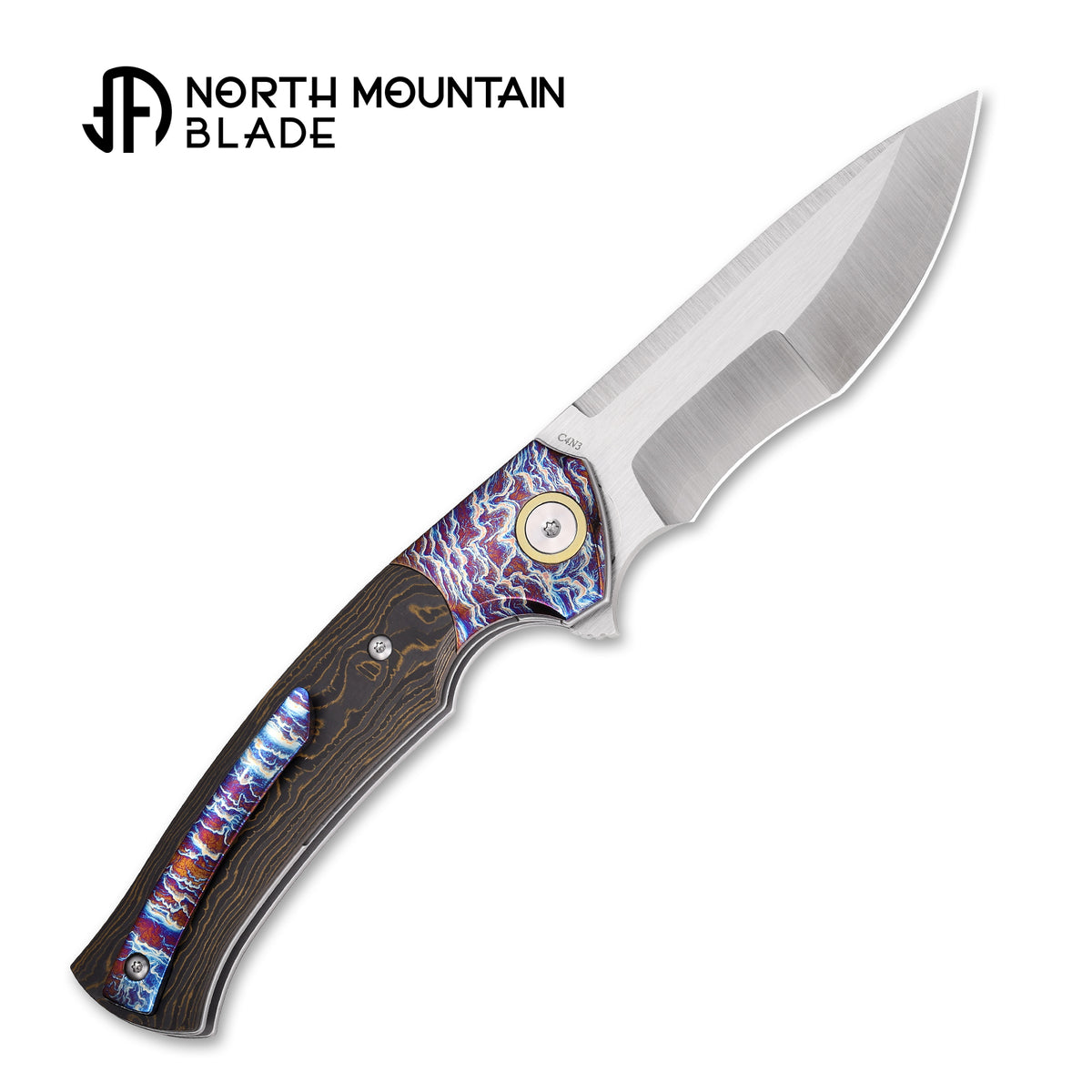 2608-GDCF North Mountain Blade × T.C. Blades Limited Collaboration — "COUYON" Folding Knife