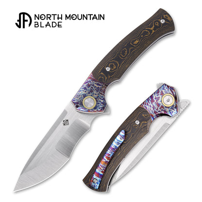 2608-GDCF North Mountain Blade × T.C. Blades Limited Collaboration — "COUYON" Folding Knife