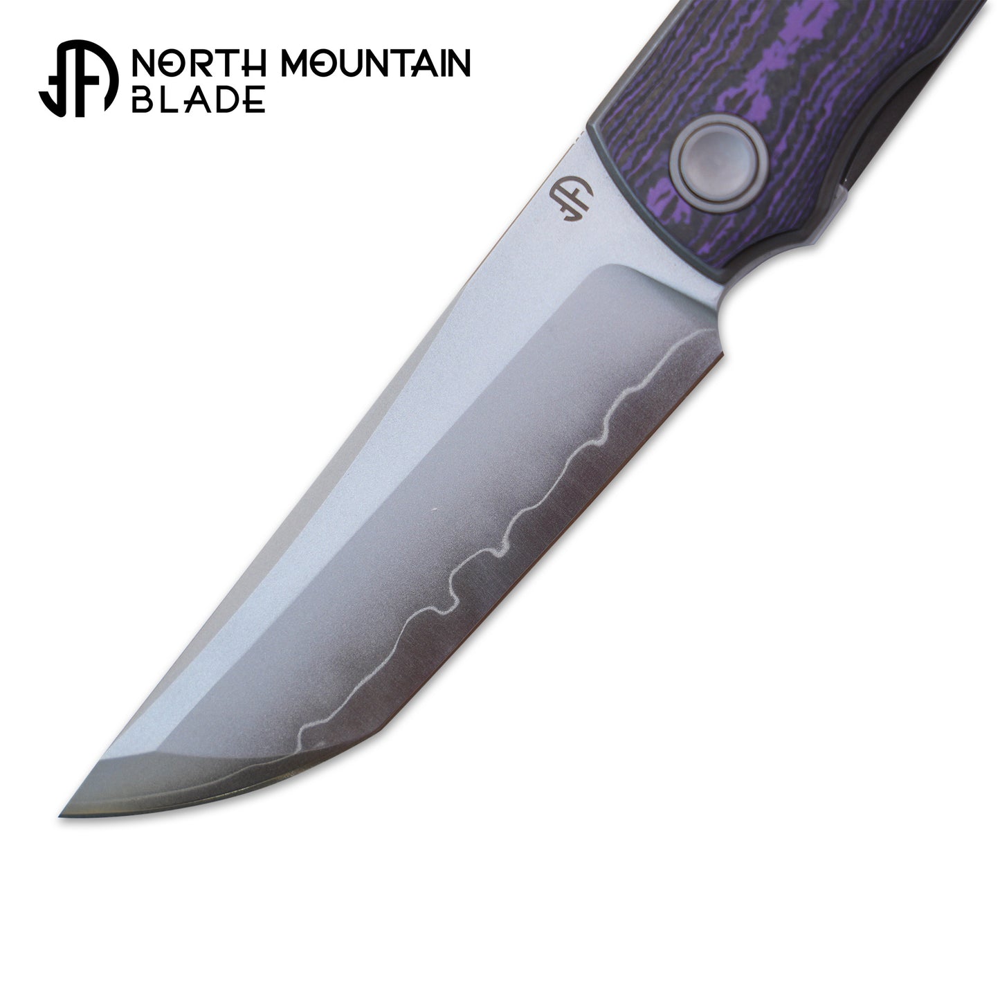 2412-PRCF CHOP 4 Front Flipper Folding Knife, Ceramic Carbon Fiber Handle, SLD San Mai Steel, Japanese-Style Tanto