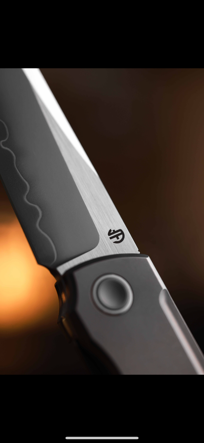 Chop Classic 2505-D-Ti Edge Cut SLD Steel Front Flipper Ti Clip