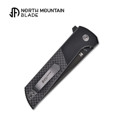 2407-CF-DLC Black anodized aluminum handle  Carbon Fiber