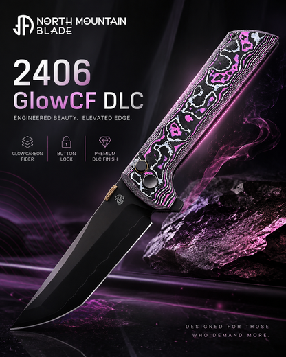 2406-GLOWCF-DLC Chop2 Ceramic Carbon Fiber New .45-style thumb disc