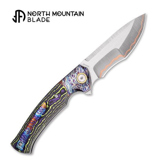 2608-PRGR-5 North Mountain Blade × T.C. Blades Limited Collaboration — "COUYON" Folding Knife