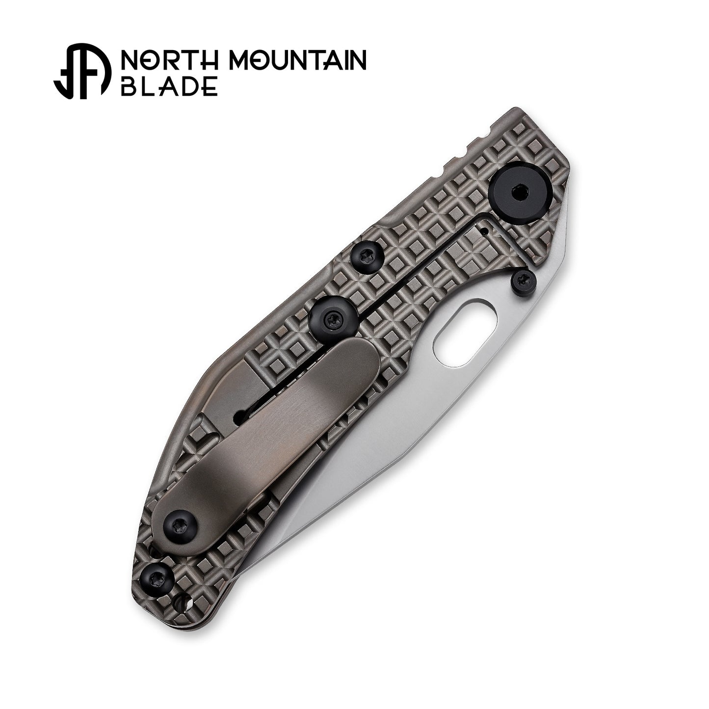 BBNM 2521-BZ-G Bowie Grid Titanium Handle Champagne