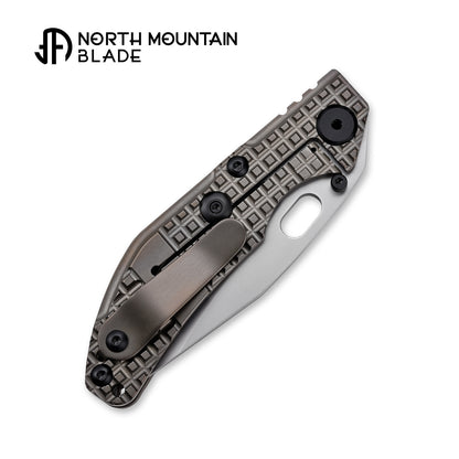 BBNM 2521-BZ-G Bowie Grid Titanium Handle Champagne