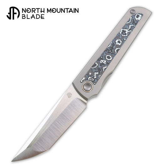 【Chop Kick Stop】Ceramic carbon fiber inlay Titanium handle M390 Blade