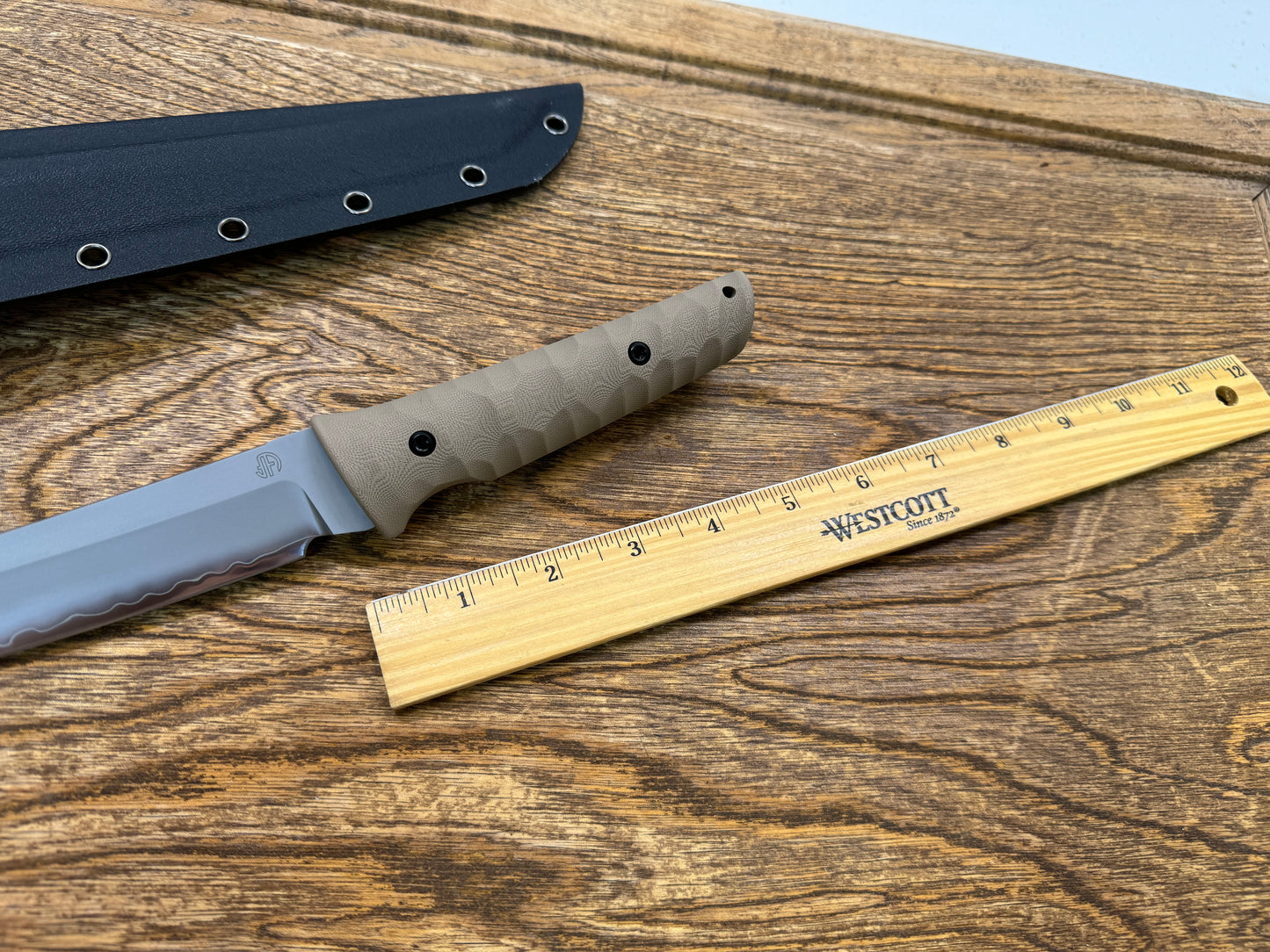 Cuchillo táctico japonés Tanto Chop Plus de 15 pulgadas SLD-Magic desert G10