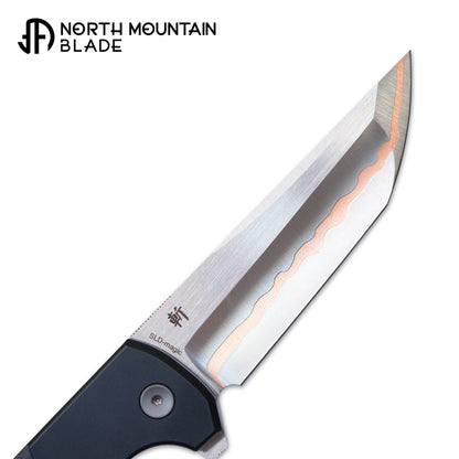 2407-CF-5 Anodized aluminum alloy handle Carbon Fiber Copper blade