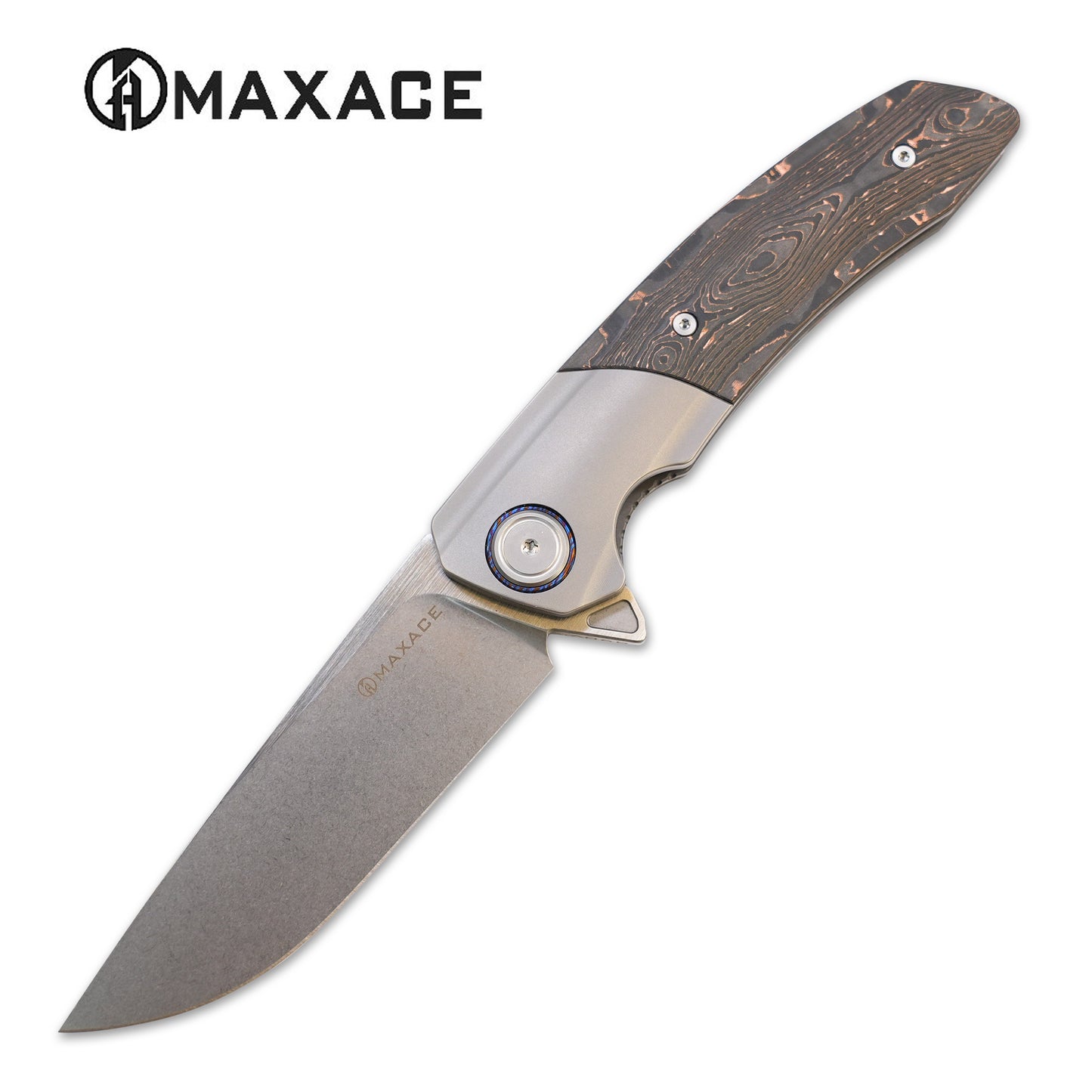 MAXACE MAMBA Grey CF Handle S90V blade