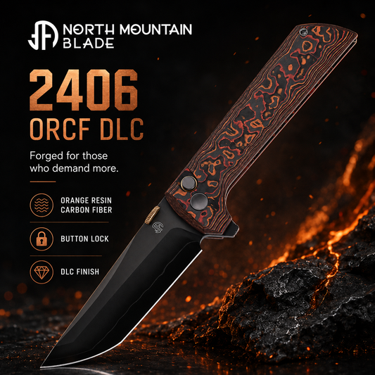 2406-ORCF-DLC  Chop2 Red Ceramic Carbon Fiber New .45-style thumb disc
