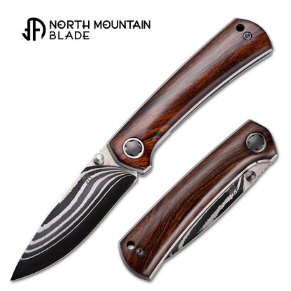 2528-IW new "Ultra" Desert Ironwood Modern Mini Pocket Knife Quick-Open Design