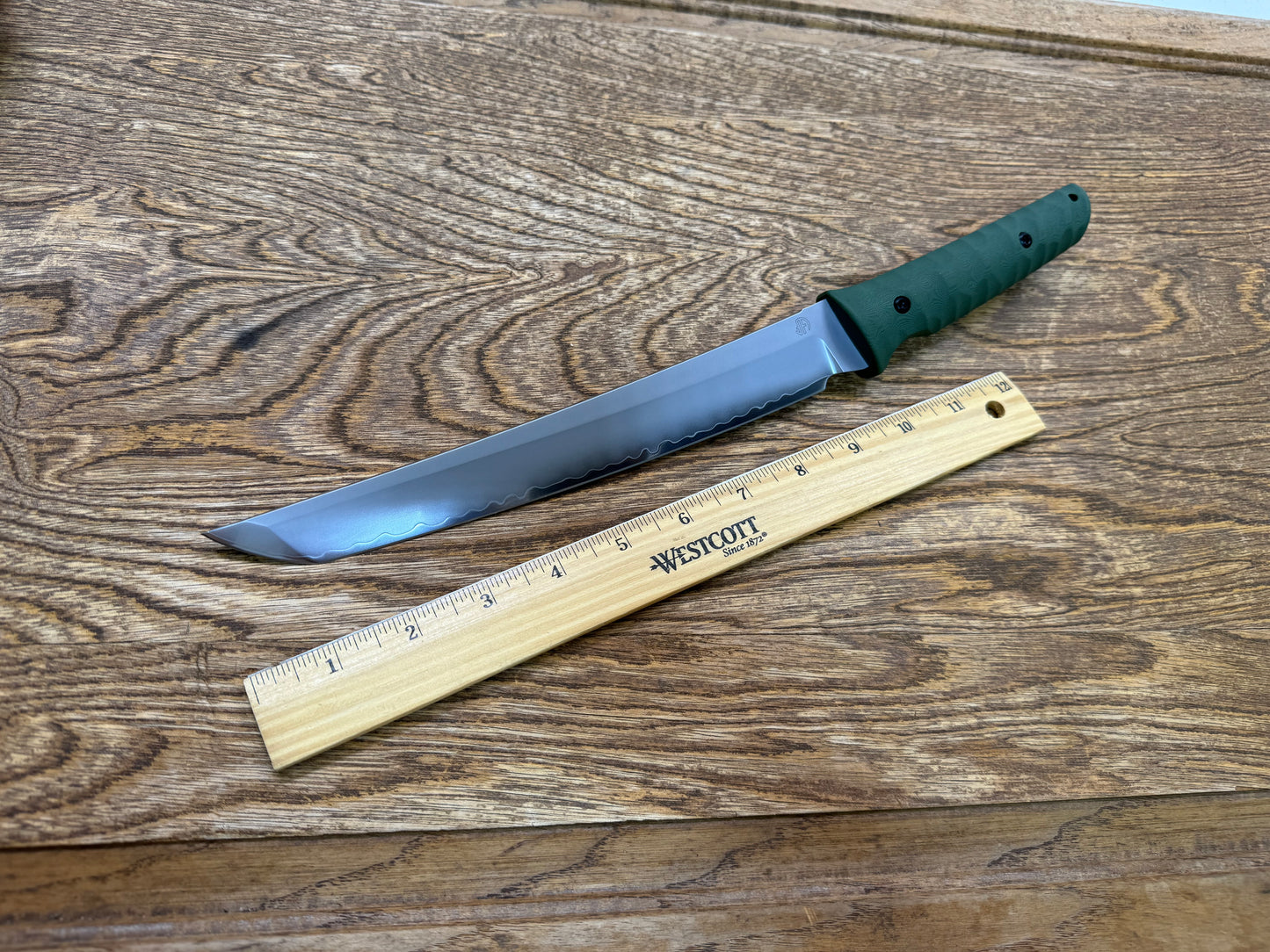 The Chop Plus 15inch Classic Japan Tanto tactical knife SLD-Magic green G10