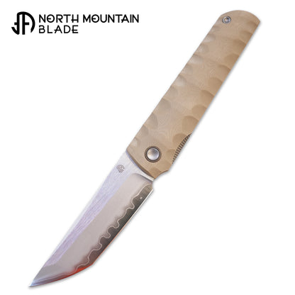 2411-BR Kick Stop Chop Plus coffee Hidden flipper Japanese style tactical tanto folding knife