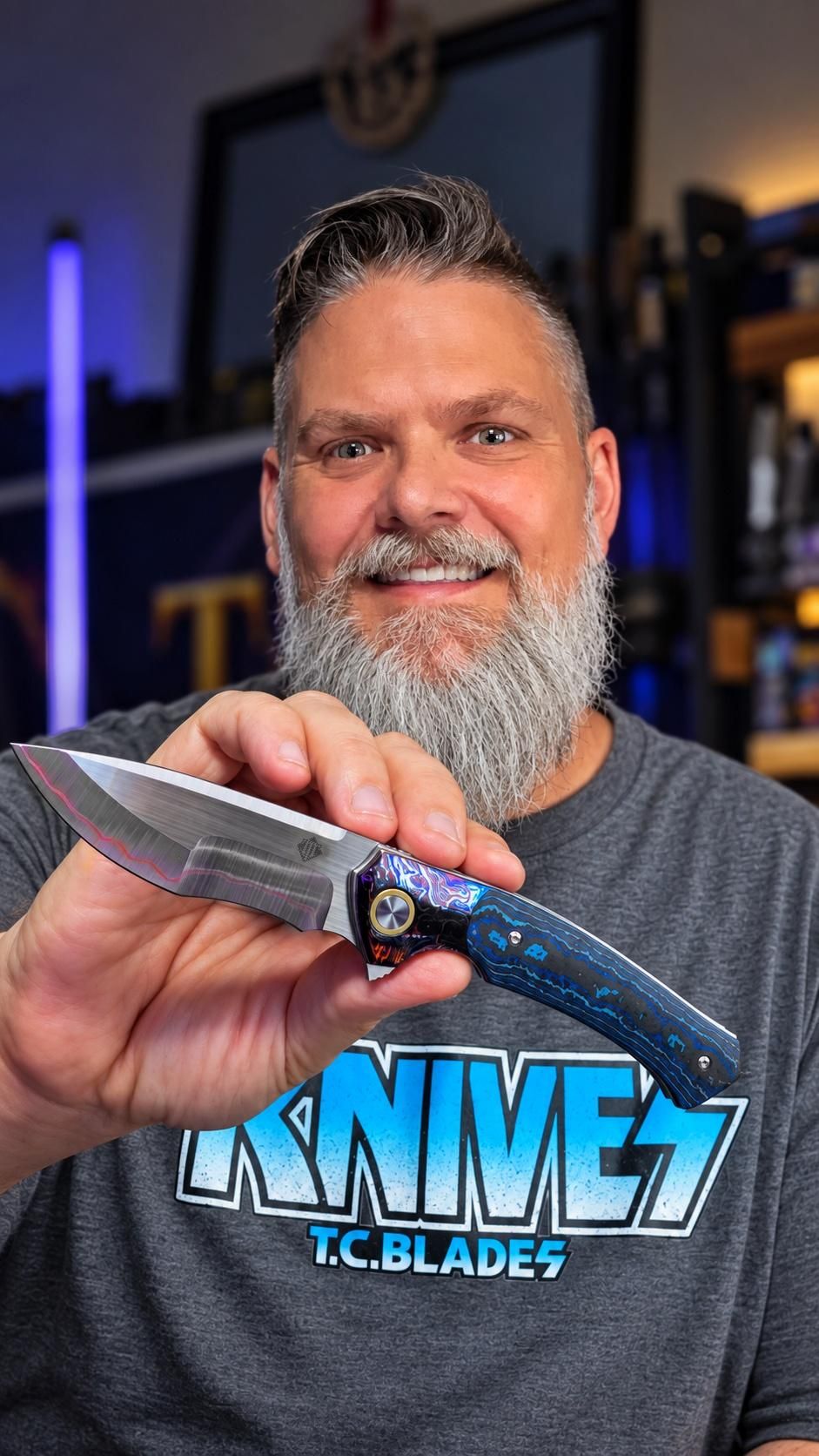 2608-GR North Mountain Blade × T.C. Blades Limited Collaboration — "COUYON" Folding Knife