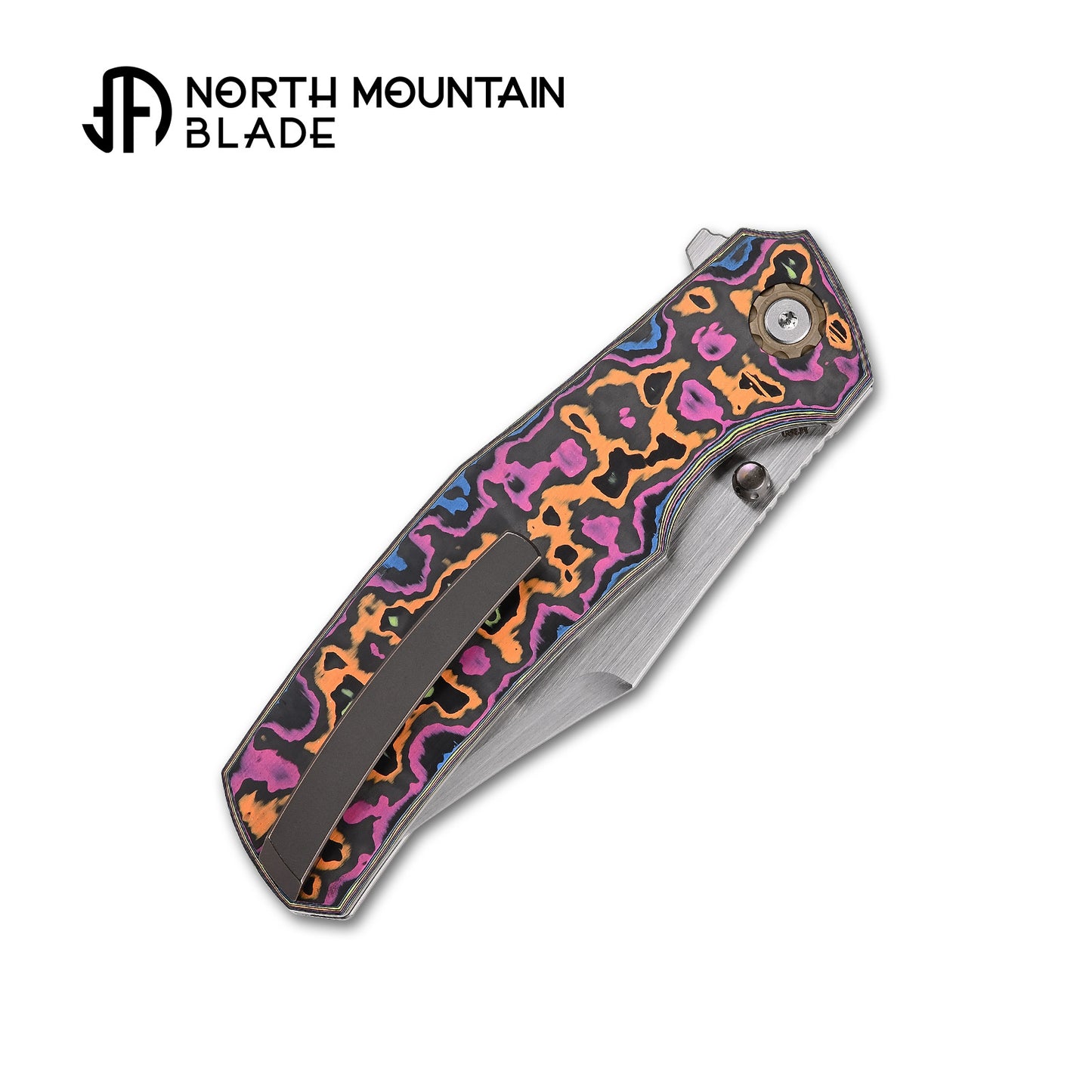 Jellyfish 4th Teal Generation Super Smooth M390 Blade Hand Polished Titanium Frame Ceramic Carbon Fiber Handle