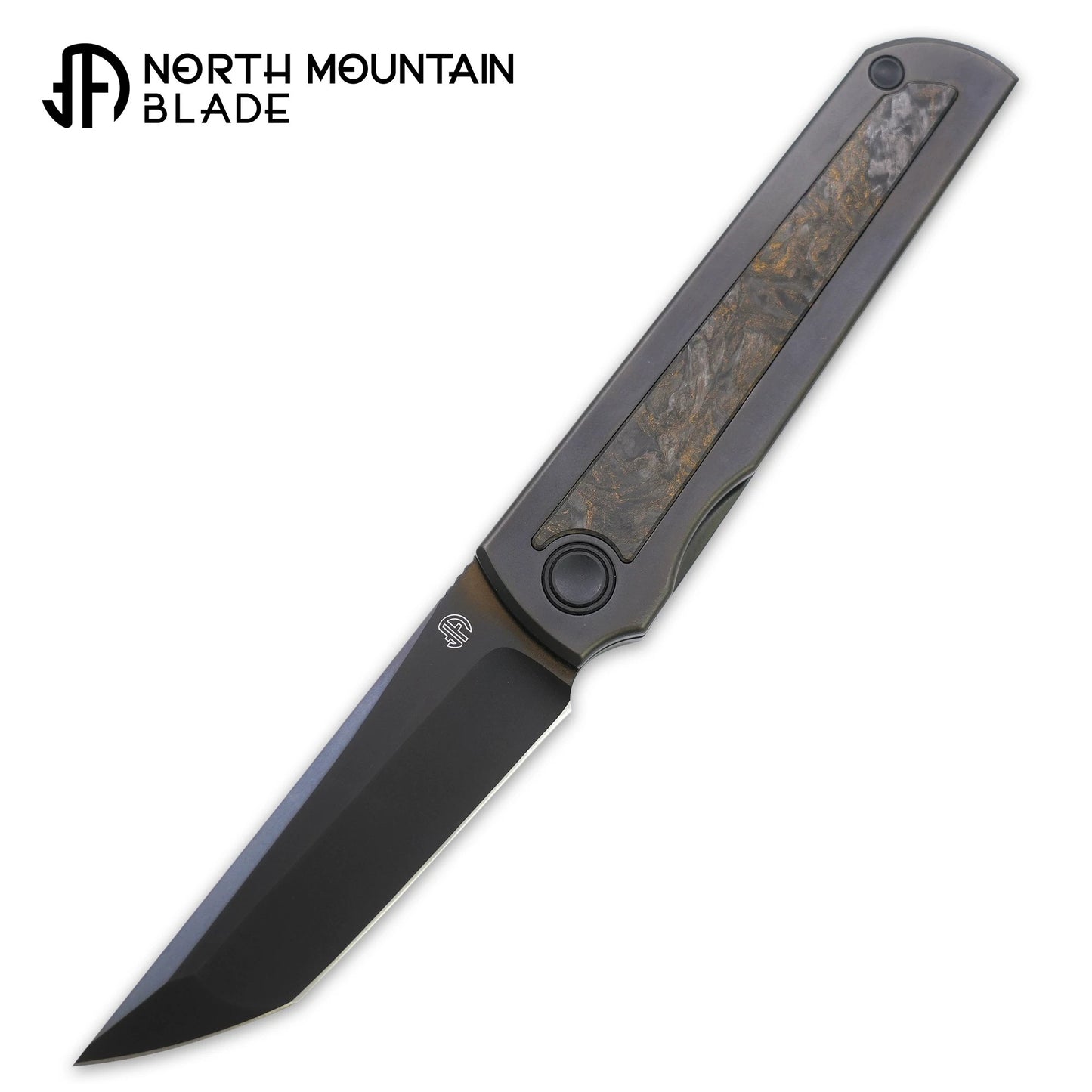 【Chop Kick Stop】DLC Dark Matter Carbon Fiber Inlay Titanium handle M390 Blade