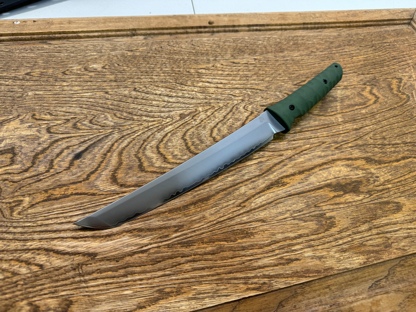 The Chop Plus 15inch Classic Japan Tanto tactical knife SLD-Magic green G10