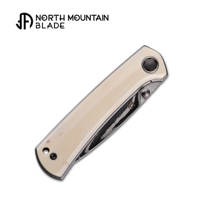 2528-CB new "Ultra" Natural Bone Handle Modern Mini Pocket Knife Quick-Open Design