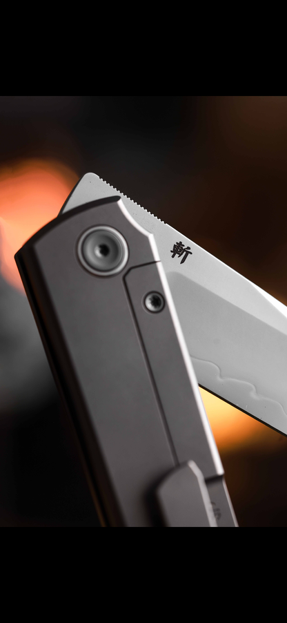 Chop Classic 2505-D-Ti Edge Cut SLD Steel Front Flipper Ti Clip
