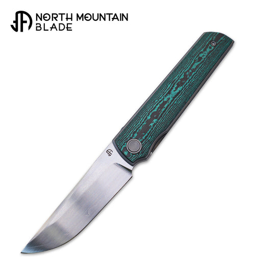 2412-GRCF Clip Point Hand-brushed finish