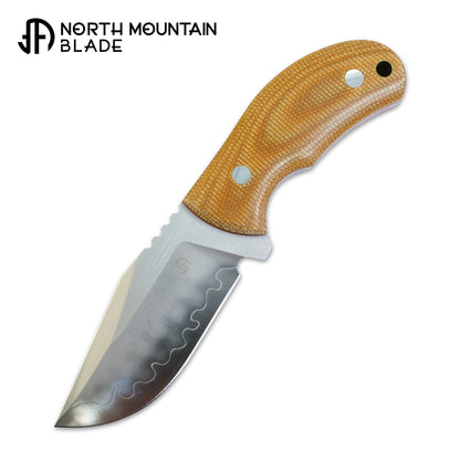 North Mountain Raccoon Skinner Hunting Knife Micarta Handel SLD-Magic