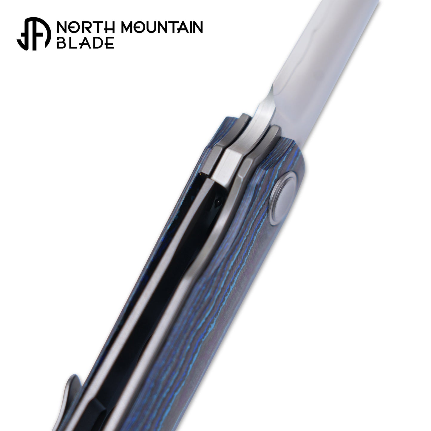 2412-BLCF CHOP 4 Front Flipper Folding Knife, Ceramic Carbon Fiber Handle, SLD San Mai Steel, Japanese-Style Tanto